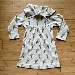 Kate Quinn Lounge Dress - Ice Cream Waffle Cone - 2T